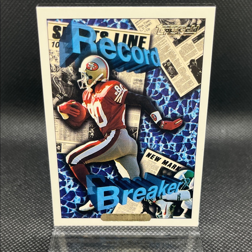 Record Breaker Football Trading Card